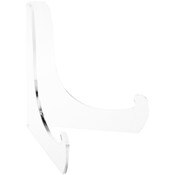 Plymor Clear Acrylic 60-Degree Angle Easel with Deep Support Ledges, 9" H x 9" W x 7.25" D