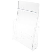 Plymor Clear Acrylic Pinch-Style Paper / Catalog Literature Holder, Fits 8.5" x 11" Items