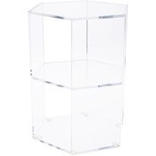 Plymor Clear Acrylic Open-Front Display Case, 1 Shelf, 12" H x 9.5" W x 8.25" D