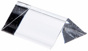 Plymor Clear Acrylic Triangular Sign or Label Display Block, 2" W x .75" D x .75" H