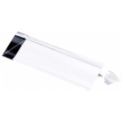 Plymor Clear Acrylic Triangular Label Display Block, 4" W x .75" D x .75" H