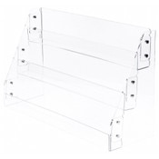 Plymor Clear Acrylic 3-Level Greeting Card Display Rack, 21.375" W x 7.25" D x 13.375" H