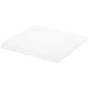 Plymor Frosted Acrylic Square Display Base (Angled-Front for Label), 5" W x 5" D x 0.375" H
