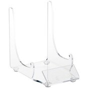 Plymor Clear Acrylic Display Easel with Label Front, 4.5" H x 3.125" W x 4.25" D