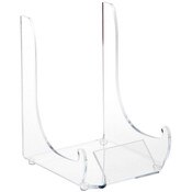 Plymor Clear Acrylic Display Easel with Label Front, 7.5" H x 5.25" W x 6.25" D