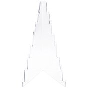 Plymor Clear Acrylic Knife Display Holder Rack, 12.5" H x 7.5" W x 8.5" D (Holds 7 Knives)