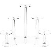 Plymor Clear Acrylic Multi-Pedestal Display Riser, 12.5" H x 16.5" W x 9" D