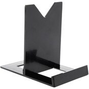 Plymor Black Acrylic Sliding-Back Adjustable Display Easel, 3.125" H x 2.25" W x 3.5" D