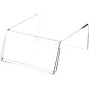 Plymor Clear Acrylic Sign-Holder Display Riser, 2.75" H x 5.5" W x 6.75" D (3/16" thick) (2.5" x 5.5" Sign)