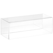 Plymor Clear Acrylic Display Case with No Base (Mirror Back), 9" W x 3.5" D x 3" H