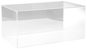 Plymor Clear Acrylic Display Case with No Base (Mirror Back), 20" W x 12" D x 9" H