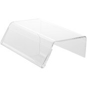 Plymor Clear Acrylic Sign-Holder Display Riser, 1.75" H x 6" W x 4.25" D (1.5" x 6" sign)