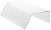 Plymor Clear Acrylic Sign-Holder Display Riser, 1.75" H x 6" W x 4.25" D (1.5" x 6" sign)