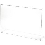 Plymor Clear Acrylic Sign Display / Literature Holder (Angled), 11" W x 7" H