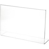 Plymor Clear Acrylic Sign Display / Literature Holder (Angled), 11" W x 7" H