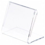 Plymor Clear Acrylic Sign Display / Literature Holder (Angled), 2" W x 1.5" H
