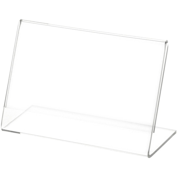 Plymor Clear Acrylic Sign Display / Literature Holder (Angled), 5