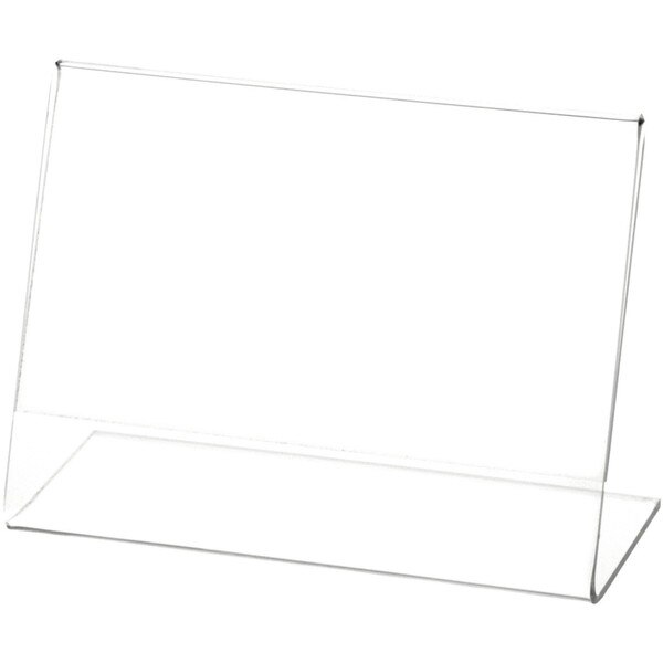 Plymor Clear Acrylic Sign Display / Literature Holder (Angled), 5