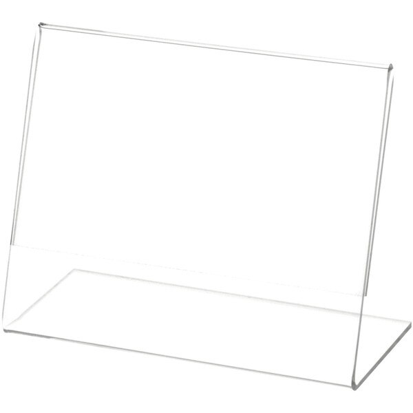Plymor Clear Acrylic Sign Display / Literature Holder (Angled), 5