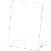 Plymor Clear Acrylic Sign Display / Literature Holder (Angled), 5" W x 7" H