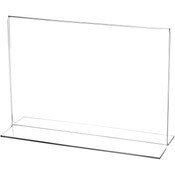 Plymor Clear Acrylic Sign Display / Literature Holder (Bottom-Load), 10" W x 7" H