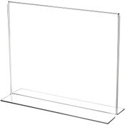 Plymor Clear Acrylic Sign Display / Literature Holder (Bottom-Load), 10" W x 8" H