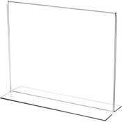 Plymor Clear Acrylic Sign Display / Literature Holder (Bottom-Load), 10" W x 8" H