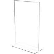 Plymor Clear Acrylic Sign Display / Literature Holder (Bottom-Load), 11" W x 17" H