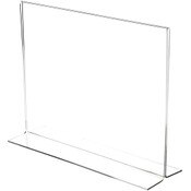 Plymor Clear Acrylic Sign Display / Literature Holder (Bottom-Load), 14" W x 11" H