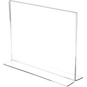 Plymor Clear Acrylic Sign Display / Literature Holder (Bottom-Load), 14" W x 11" H