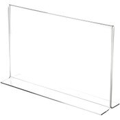Plymor Clear Acrylic Sign Display / Literature Holder (Bottom-Load), 14" W x 8.5" H