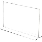 Plymor Clear Acrylic Sign Display / Literature Holder (Bottom-Load), 14" W x 8.5" H