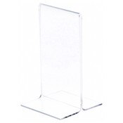 Plymor Clear Acrylic Sign Display / Literature Holder (Bottom-Load), 3" W x 5" H