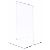 Plymor Clear Acrylic Sign Display / Literature Holder (Bottom-Load), 3" W x 5" H