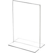 Plymor Clear Acrylic Sign Display / Literature Holder (Bottom-Load), 5" W x 7" H