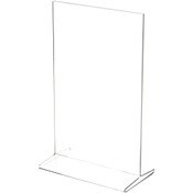 Plymor Clear Acrylic Sign Display / Literature Holder (Bottom-Load), 7" W x 11" H
