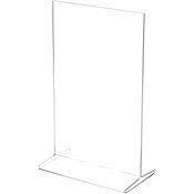 Plymor Clear Acrylic Sign Display / Literature Holder (Bottom-Load), 7" W x 11" H