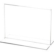 Plymor Clear Acrylic Sign Display / Literature Holder (Bottom-Load), 7" W x 5" H