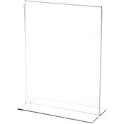 Plymor Clear Acrylic Sign Display / Literature Holder (Bottom-Load), 7" W x 9" H