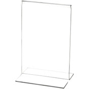 Plymor Clear Acrylic Sign Display / Literature Holder (Bottom-Load), 8" W x 10" H