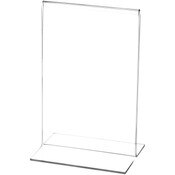 Plymor Clear Acrylic Sign Display / Literature Holder (Bottom-Load), 8" W x 10" H