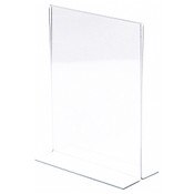 Plymor Clear Acrylic Sign Display / Literature Holder (Bottom-Load), 8.5" W x 11" H