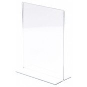 Plymor Clear Acrylic Sign Display / Literature Holder (Bottom-Load), 8.5" W x 11" H