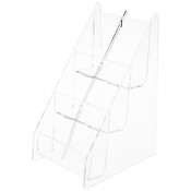 Plymor Clear Acrylic 6-Pocket Business Card Holder & Display (Vertical), 4" H x 4.5" W x 5.25" D