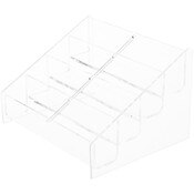 Plymor Clear Acrylic 8-Pocket Business Card Holder & Display (Horizontal) 4.75" H x 8" W x 6.25" D