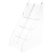 Plymor Clear Acrylic 8-Pocket Business Card Holder & Display (Vertical) 10.75" H x 4.75" W x 7.5" D