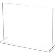 Plymor Clear Acrylic Sign Display / Literature Holder (Top-Load), 10" W x 7" H