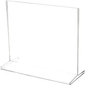 Plymor Clear Acrylic Sign Display / Literature Holder (Top-Load), 10" W x 8" H