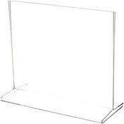 Plymor Clear Acrylic Sign Display / Literature Holder (Top-Load), 10" W x 8" H