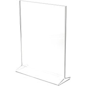 Plymor Clear Acrylic Sign Display / Literature Holder (Top-Load), 11" W x 14" H
